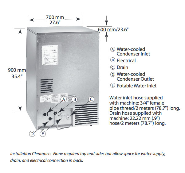 Manitowoc SOTT0 UGP 080A Under counter Ice maker - Image 3